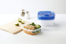 Load image into Gallery viewer, BPA-Free Modular Square Storage Containers - 30 Total: 25 Oz Each, Snap Closure