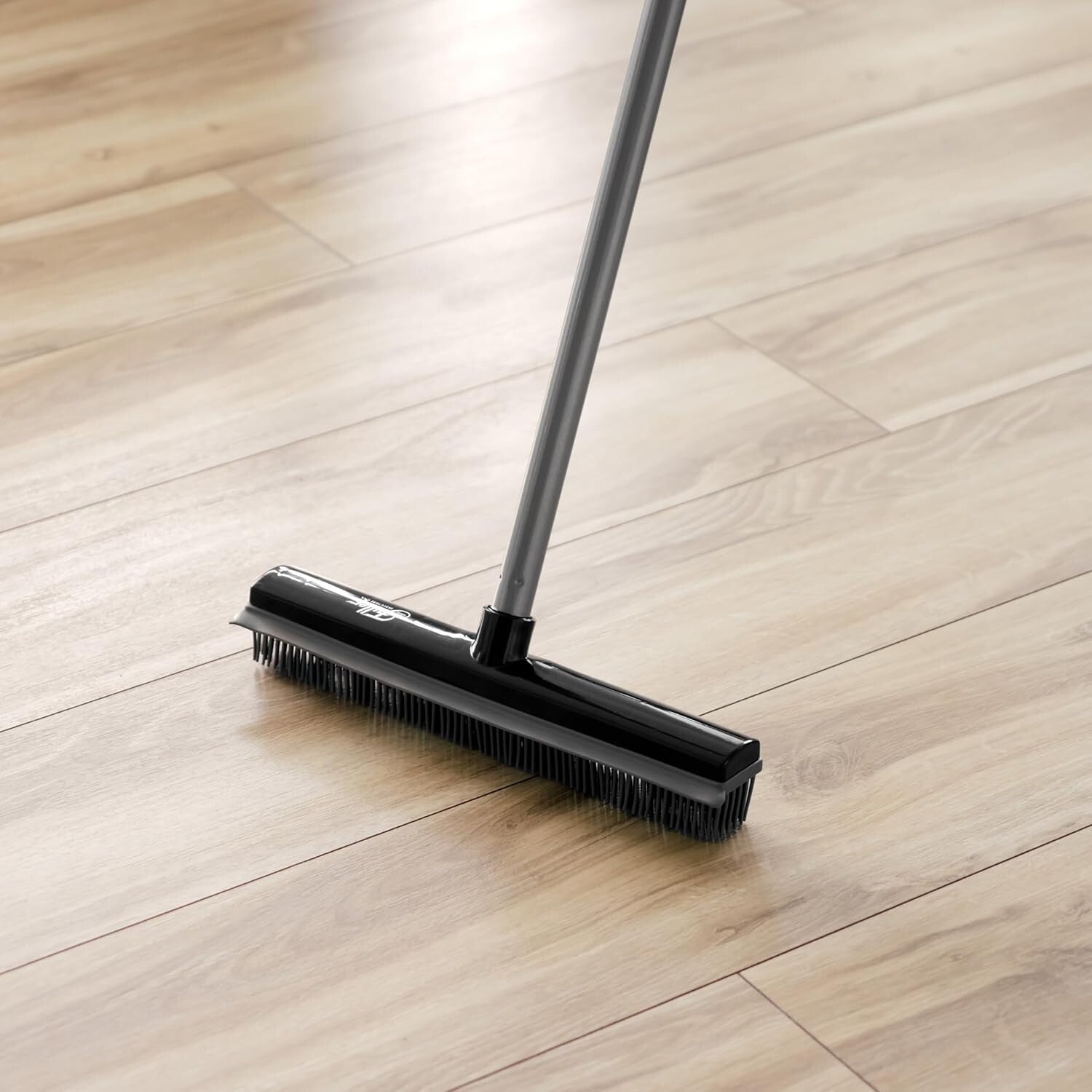 Flexible Rubber Broom with 52-Inch Handle – Perfect for Hair and Dust Removal