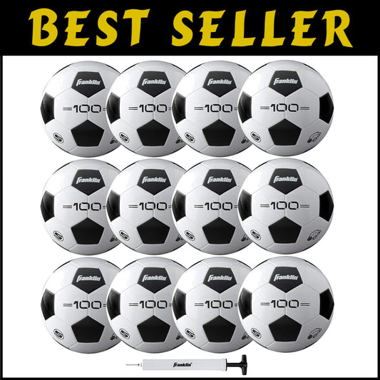 Durable Soccer Balls - Multi-layer with Foam Cushion - Sizes 3, 4 & 5 - 12 Pack