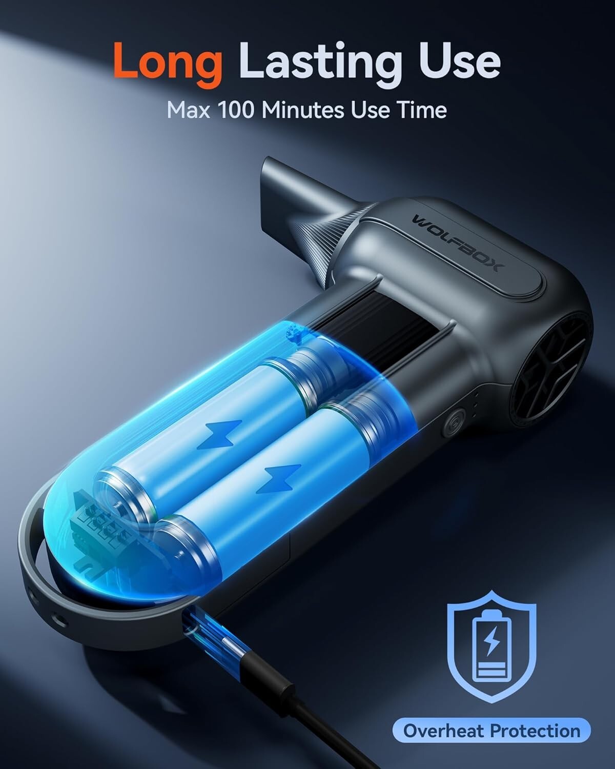 Rechargeable Air Duster with 3 Speed Settings - Versatile Cleaning Solution