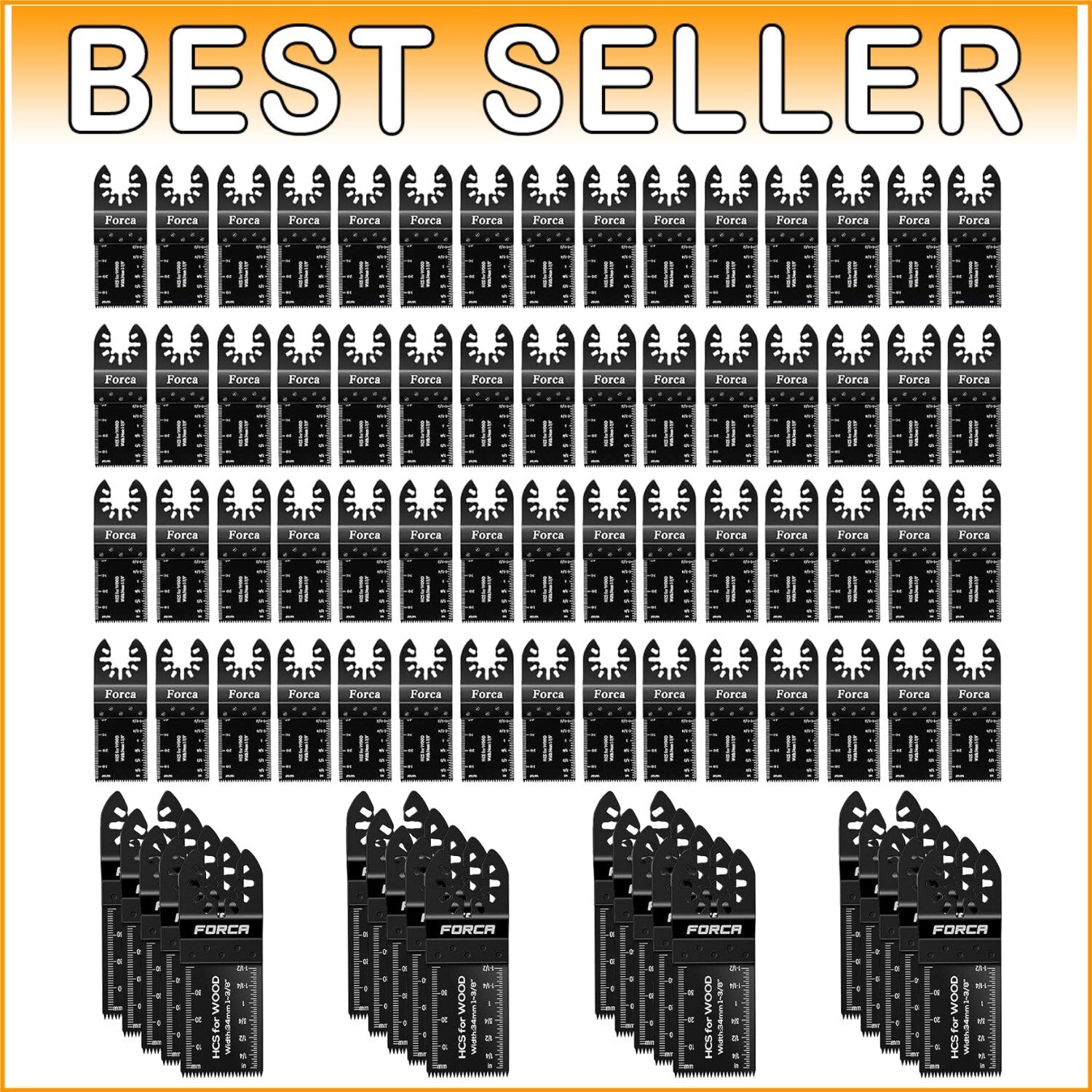 105-Piece Universal Oscillating Tool Blades Kit for Durable Cutting Performance