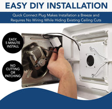 Load image into Gallery viewer, Customizable LED Bath Fan Cover with Wireless Bluetooth Speaker - Quick Install