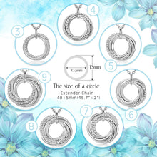 Load image into Gallery viewer, Stylish 50th Birthday Jewelry - Non-Allergenic Sterling Silver Necklace for Her