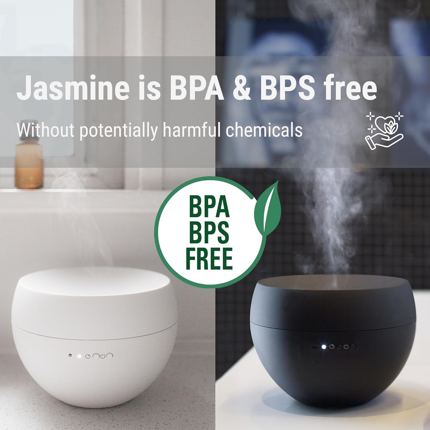 Elegant Aroma Diffuser Jasmine with Interval Mode – Perfect for Home Relaxation