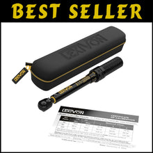Load image into Gallery viewer, Precision 1/4-Inch Torque Wrench with 72-Tooth Gear &amp; Zippered Case - 10-150 ...