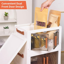 Load image into Gallery viewer, 3 Pack Space-Saving Storage Bins with Lids - Stackable, Foldable Convenience