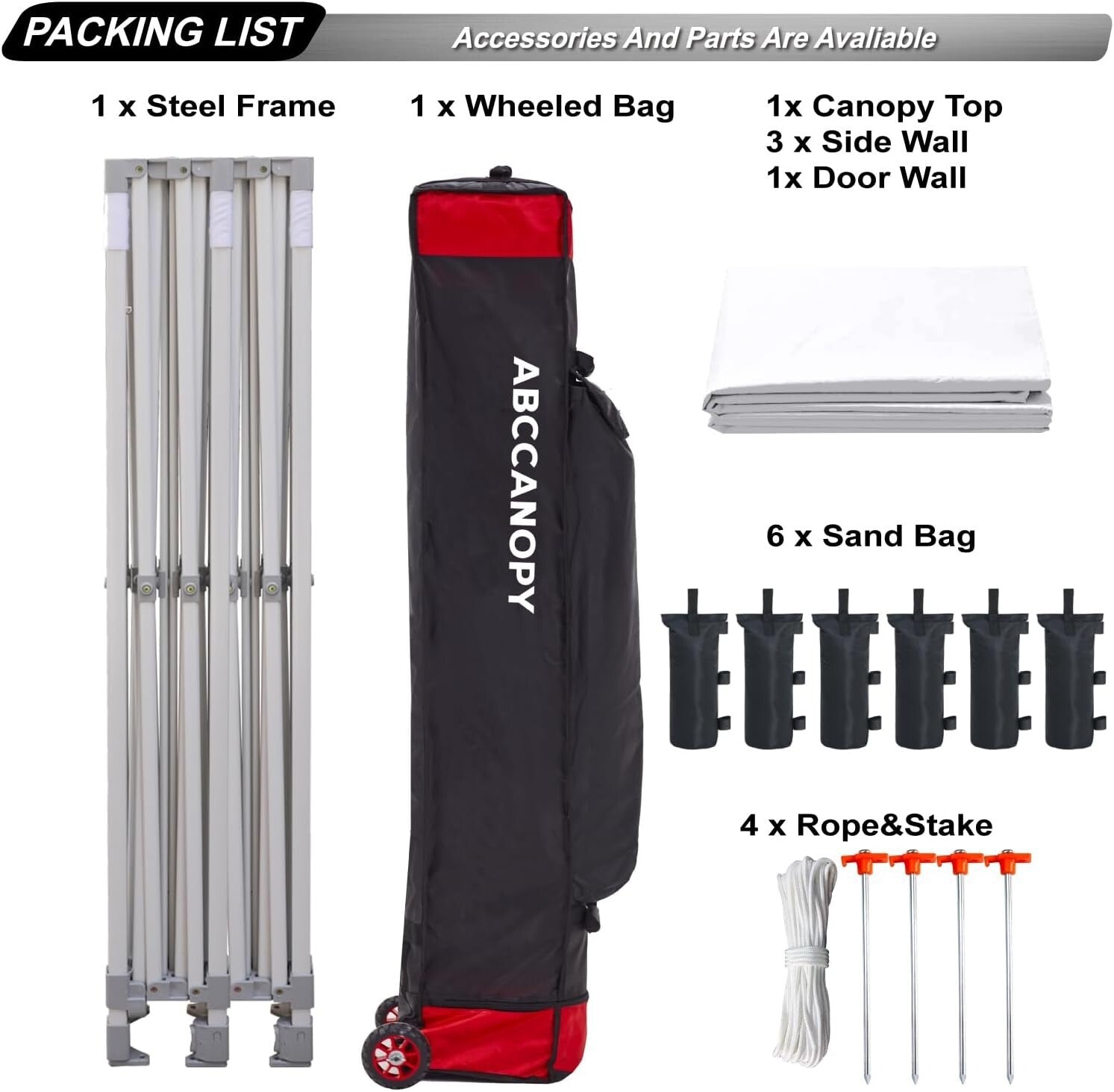 10x20 Easy Pop Up Canopy Tent with Sidewalls - Perfect for Events