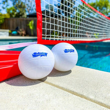 Load image into Gallery viewer, Splash Net PRO Adjustable Pool Volleyball Net with 2 Ball Set - Red, White, Blue