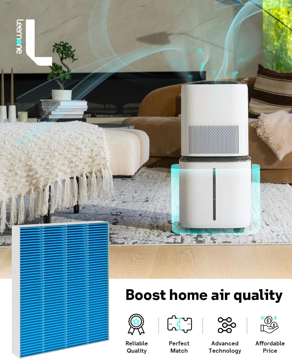 16-Pack LEVOIT 6000S Humidifier Wick Filters - Premium Quality Replacement