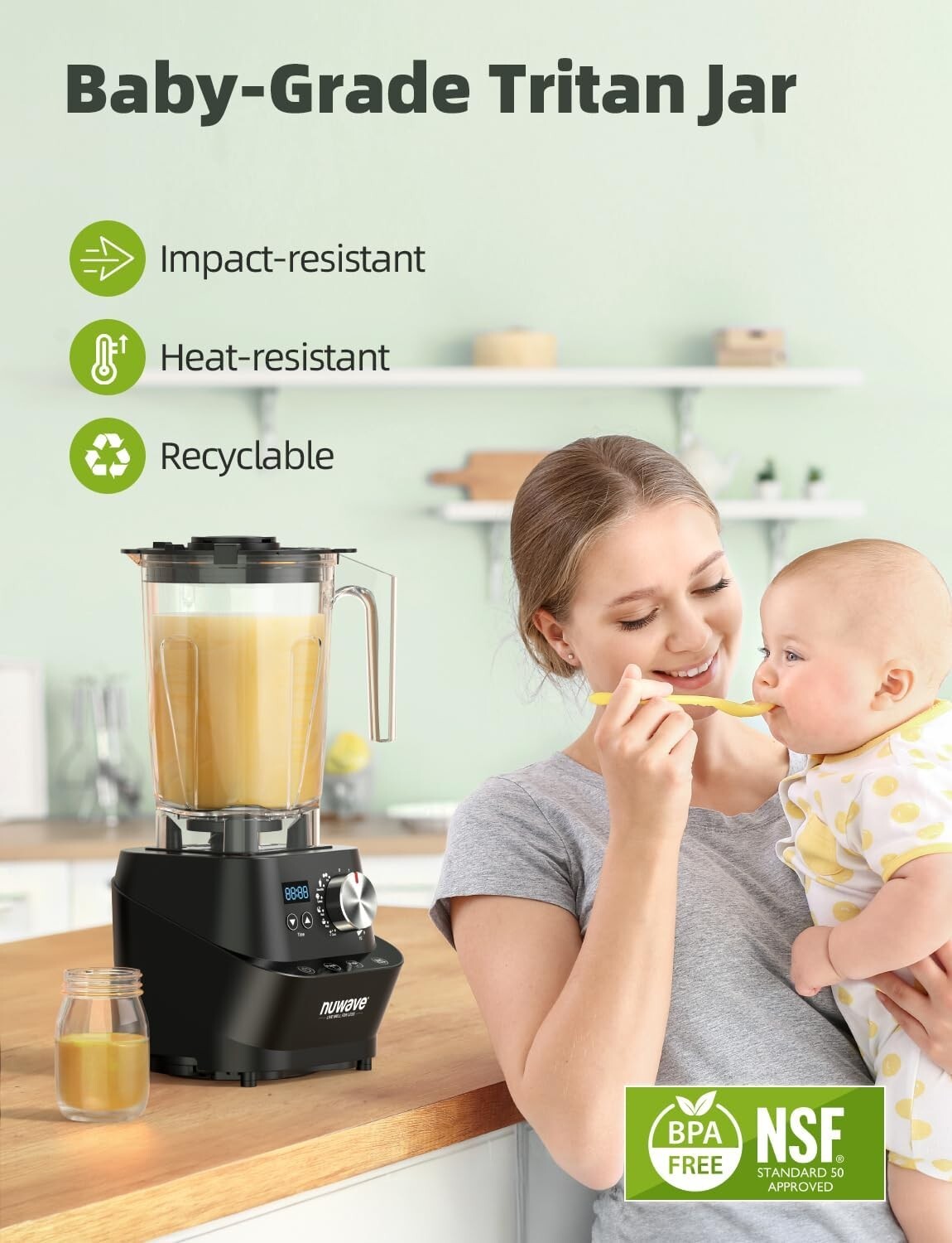 Professional-Grade Infinity Blender with 10 Speeds & Self-Cleaning Feature