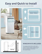 Load image into Gallery viewer, Portable Air Conditioner 10,000 BTU - Cool, Dry, Fan Modes, White, Cools 450 Sq.ft