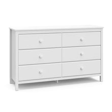 Load image into Gallery viewer, 6 Drawer Double Dresser (White) - Gold Certified, Perfect for Nursery or Kids&#39; Room