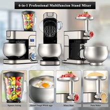 Load image into Gallery viewer, Kitchen Electric Stand Mixer, 6.5 Qt Bowl, 6-in-1 Functions, LCD Display, Multi-Purpose