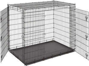 Midwest Homes for Pets SL54DD Double Door Dog Crate XXL for Largest Dog Breeds