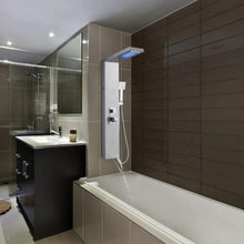 Load image into Gallery viewer, LED Shower Panel Tower System, 5-Function Column, Rainfall &amp; Waterfall Head, 4 Jets