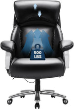 Load image into Gallery viewer, Heavy Duty Computer Chair, Extra Wide Seat, High Back Executive, 500lbs