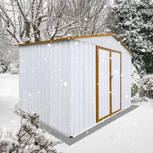 Load image into Gallery viewer, Utility Tool Shed Storage House - 6ft x 8ft Metal Garden Shed, Lockable Door