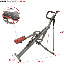 Load image into Gallery viewer, Foldable PRO Full Body Fitness Machine w/Resistance Bands, Easy Setup for Rower