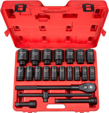 Load image into Gallery viewer, TEKTON 3/4 Inch Drive Deep 6-Point Impact Socket Set, 22-Piece (7/8-2 in.) Heavy Duty