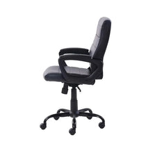 Load image into Gallery viewer, Bonded Leather Mid-Back Manager&#39;s Office Chair, Black