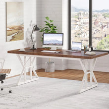 Load image into Gallery viewer, 70.8&quot; Executive Office Desk, Large Computer Workstation, Modern Simple Laptop Study Table