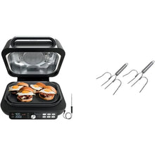 Load image into Gallery viewer, Indoor Grill Griddle Combo 7-in-1, Air Fry Dehydrate Smart Thermometer