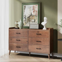 Load image into Gallery viewer, Quick Install Drawer Dresser | 6 Wooden Drawers Storage Dresser