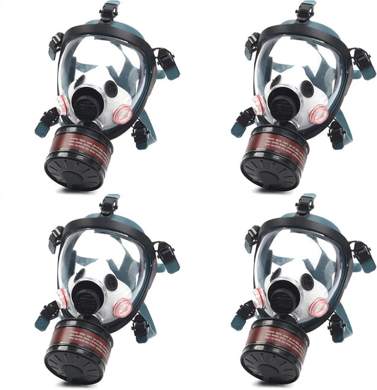 Survival Gas Mask for Nuclear and Chemical Threats, Tactical Full Face Respirator