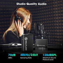 Load image into Gallery viewer, Professional Wireless Lavalier Microphone System, ENC Technology