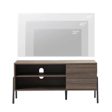 Load image into Gallery viewer, Mid Century Modern TV Stand for TVs up to 55&quot; Brown Console Media Cabinet