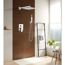 Load image into Gallery viewer, Polished Chrome 10&quot; Rain Shower System Wall Mounted - Luxury Bathroom Combo Set