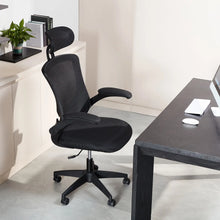 Load image into Gallery viewer, Home Office Chair Mesh Computer Desk Seat Flip-up Armrests Tilt Function