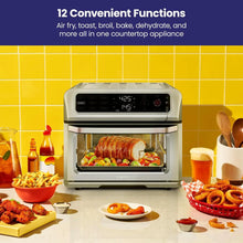 Load image into Gallery viewer, Stainless Steel Air Fryer Toaster Oven Combo with Probe Thermometer