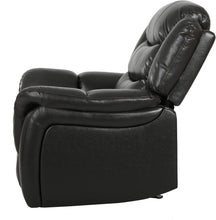 Load image into Gallery viewer, Home Great Deal Furniture Merit Black Leather Recliner/Glider Chair