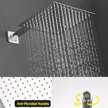 Load image into Gallery viewer, Polished Chrome 10&quot; Rain Shower System Wall Mounted - Luxury Bathroom Combo Set