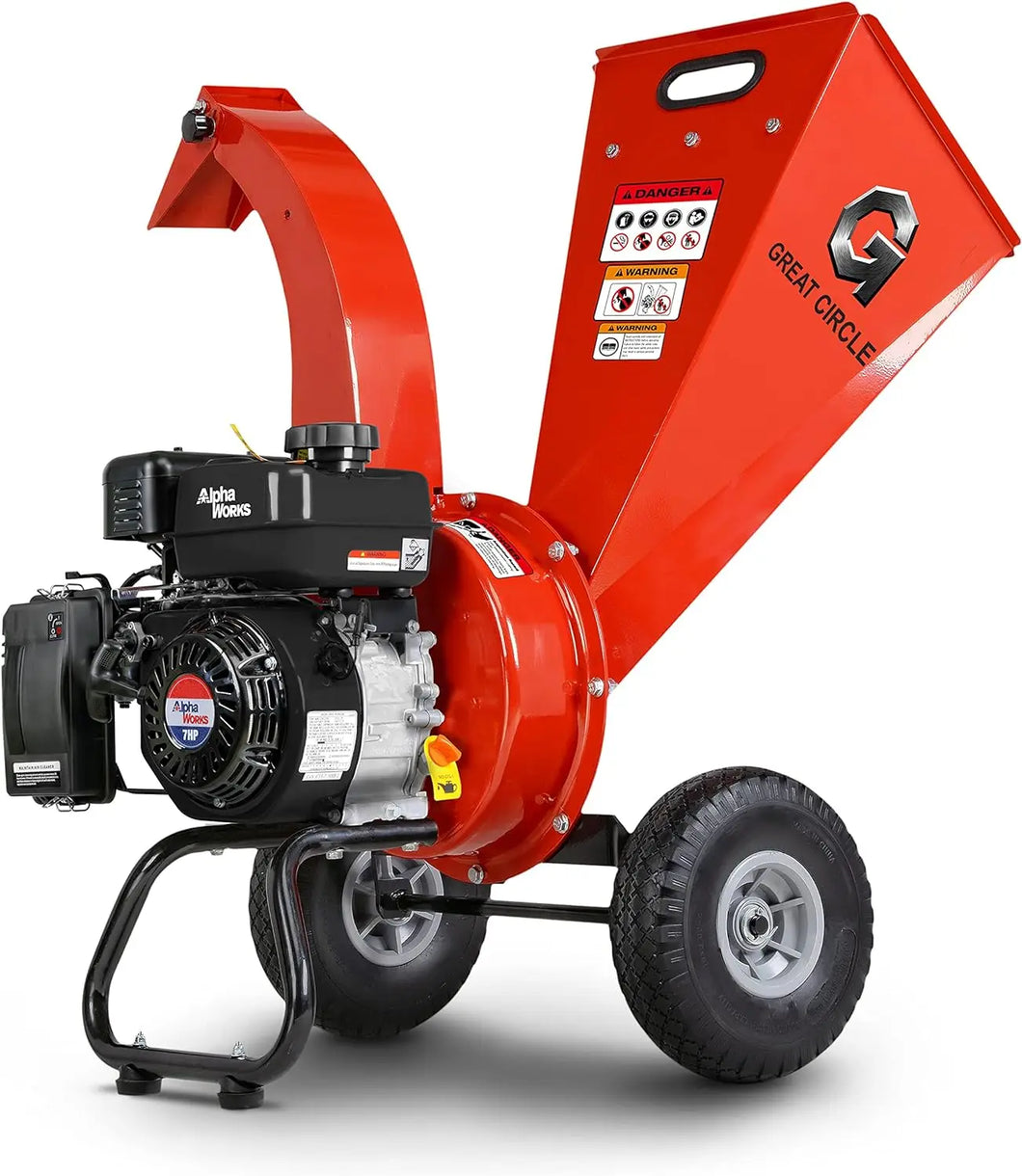 Ultra Duty Mini Wood Chipper Shredder Mulcher Gas Powered 7 HP 3