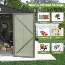 Load image into Gallery viewer, 8x10FT Outdoor Metal Storage Shed - Large Garden Tool Shed, Sloping Roof, Doors