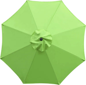 Grass Green 9-Foot Patio Umbrella, Sturdy 8-Rib Design for Outdoor Tables