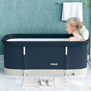 Portable Hot SPA Bath Tub 47 Inch Foldable Ice Bath Tub Cold Plunge Tub Concise Design