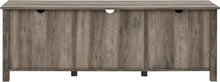 Load image into Gallery viewer, Classic Grey Wash TV Stand - 2 Glass Doors, Fits TVs up to 80 Inches, 70 Inch