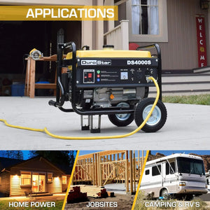 DS4000S 4000W Generator: Portable, Yellow/Black, Reliable Power Source