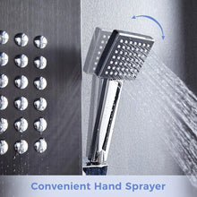 Load image into Gallery viewer, Multi-Function Shower Panel Tower - Stainless Steel Rainfall Waterfall System