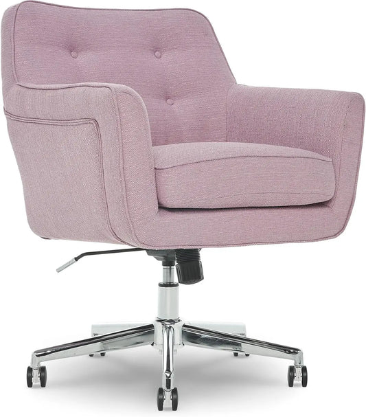 Modern Office Chair: Mid-Back, Memory Foam, Stylish & Comfy MemoryFoam