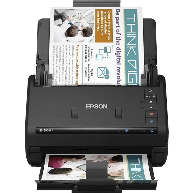 Wireless Color Duplex Desktop Document Scanner Epson Workforce ES-500W II