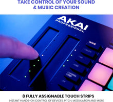 Load image into Gallery viewer, MIDI Controller APC64 - 64 Velocity Pads, 8 Touch Strips, Step Sequencer