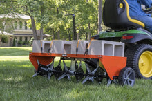 Load image into Gallery viewer, Commercial-Grade 48&quot; Tow Plug Aerator - Orange &amp; Black, Large Capacity (Model 45-0299)