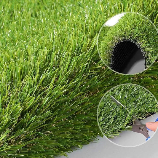 Artificial Grass Lawn Mat - Realistic Synthetic Turf, Indoor/Outdoor Garden Landscape