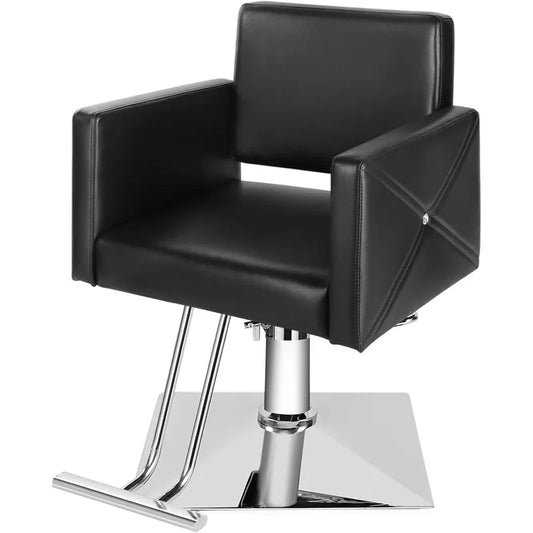 Beauty Salon Stylist Chair - 360 Degree Rolling Chair with Hydraulic Pump for Hair Salons