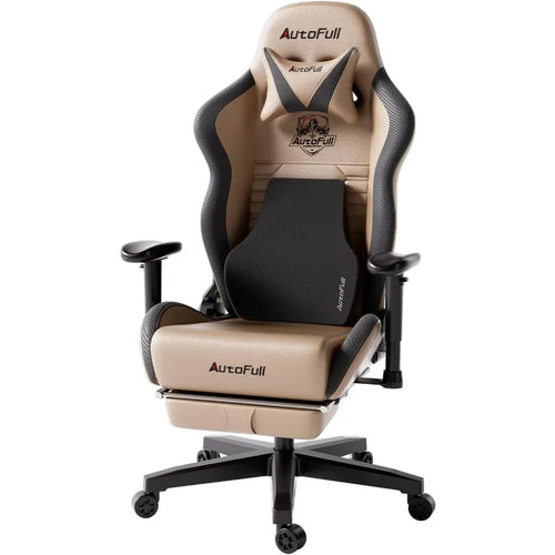 Ergonomic Gaming Chair - High Back PU Leather, Lumbar Support, Racing Style Office Chair