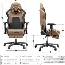 Load image into Gallery viewer, Ergonomic Gaming Chair - High Back PU Leather, Lumbar Support, Racing Style Office Chair